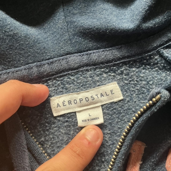 Aeropostale Navy Blue Hoodie - Picture 3 of 3